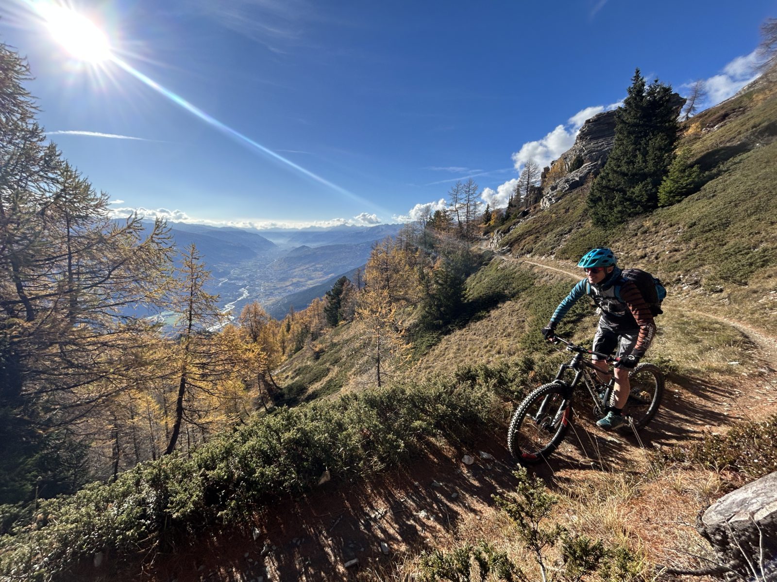 Biken mit beitune im Wallis - immer auf feinsten Trails