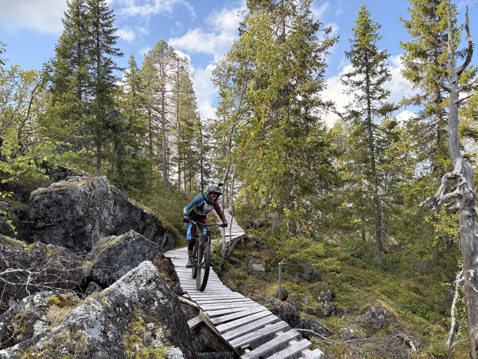 Bikepark-Tag bei der BikeReise nach Finnisch Lappland
