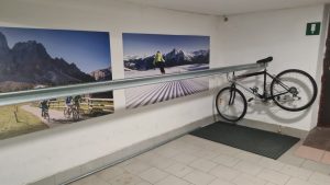 Fahrradraum des beitune Partnerhotels Sonneck in Brixen